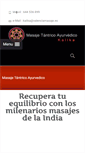 Mobile Screenshot of masajeayurvedicovalencia.com